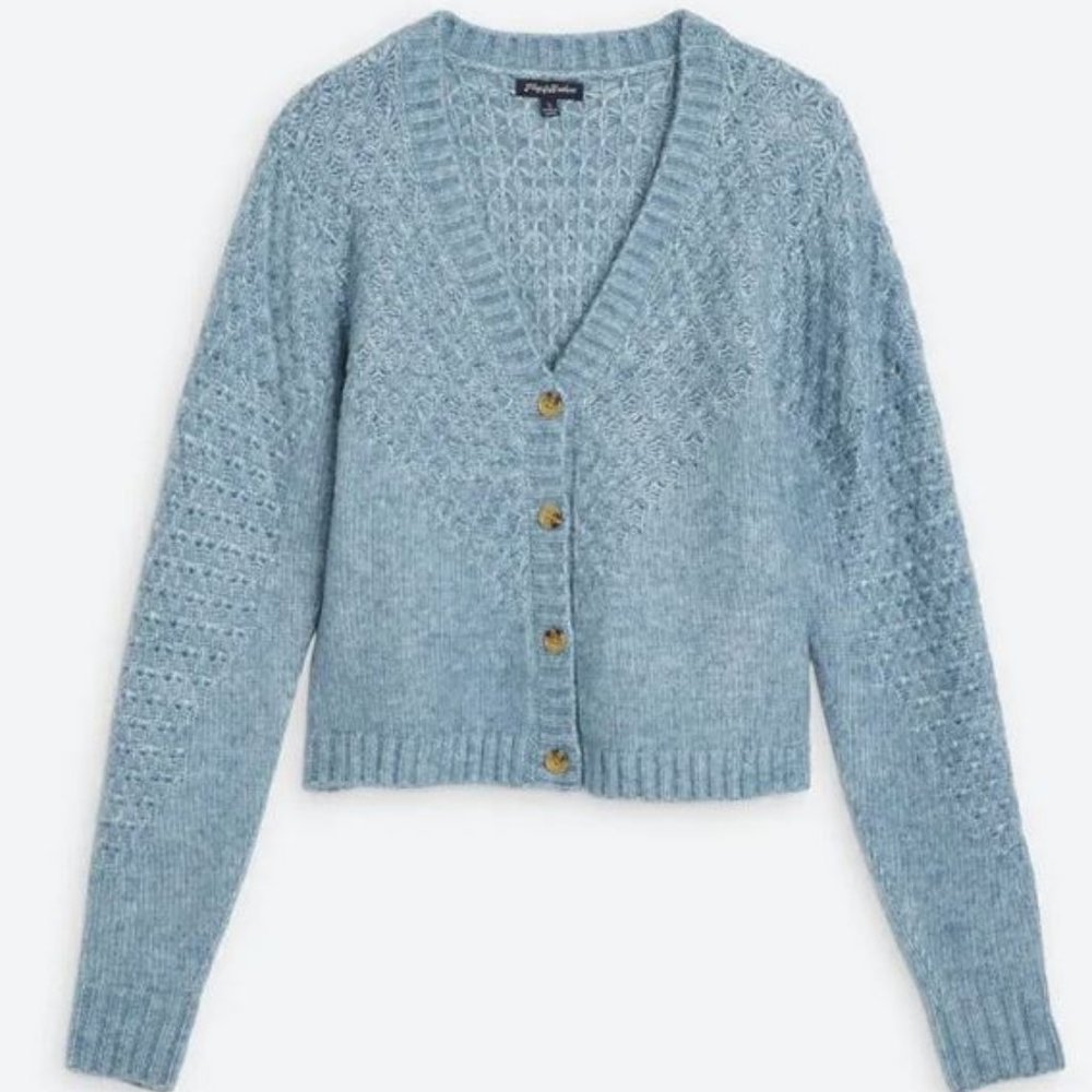Flag & Anthem Lottie Button Up Cropped Cardigan